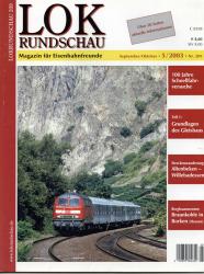 Lok Rundschau. Magazin für Eisenbahnfreunde Heft Nr. 209:  5/2003 (September/Oktober)