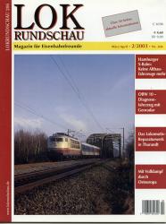 Lok Rundschau. Magazin für Eisenbahnfreunde Heft Nr. 206:  3/2003 (März/April)