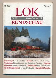 Lok Rundschau. Magazin für Eisenbahnfreunde Heft Nr. 139: Januar/Februar 1992