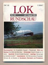 Lok Rundschau. Magazin für Eisenbahnfreunde Heft Nr. 148: Juli/August 1993