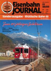 Eisenbahn Journal Sonderausgabe Heft IV/88,89: Rhätische Bahn (II)