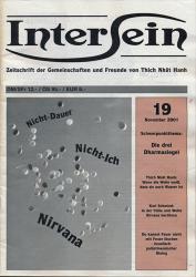 INTERSEIN. Zeitschrift der Gemeinschaften und Freunde von Tich Nhât Hanh. hier: Heft Nr. 19 / November 2001