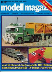 modell magazin. Standmodelle - Dioramen - bauen und sammeln - Neuheiten-Informationen. hier: Heft 11/1982