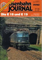 Eisenbahn Journal Sonderausgabe IV/92: Die E 18 und E 19