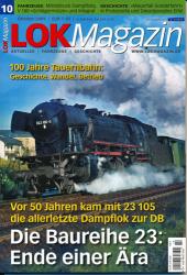 Lok Magazin Heft 10/2009 (Oktober 2009): Die Baureihe 23: Ende einer Ära. Vor 50 Jahren kam mit 23 105 die allerletzte Dampflok zur DB