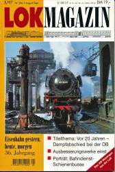 Lok Magazin Heft 5/97 (Nr. 206): Titelthema: Vor 20 Jahren - Dampfabschied bei der DB