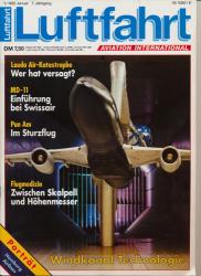 Luftfahrt. Aviation International. hier: Heft 1/1992: Windkanal Technologie