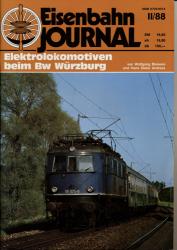 Eisenbahn Journal Sonderausgabe II/88:  Elektrolokomotiven beim Bw Würzburg