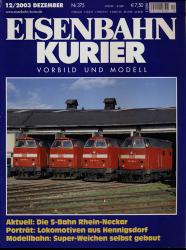 Eisenbahn-Kurier Heft Nr. 375 (12/2003 November)
