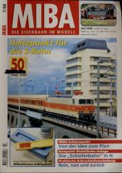 MIBA. Die Eisenbahn im Modell Heft 7/1998: Haltepunkt für die S-Bahn