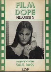 Film Dope No. 3 (August 1973): Interview with Saul Bass