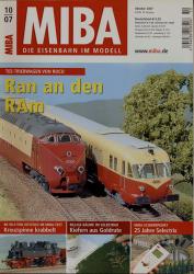 MIBA. Die Eisenbahn im Modell Heft 10/2007: Ran an den RAm. TEE-Triebwagen von Roco