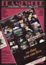 Framework. A Film Journal Issue no. 18 (1982): so that you can live. for Shirley/Mayakovsky: on the cinema