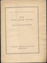 Der Sinn aller Opfer. (Brief in ein Kriegsgefangenenlager)