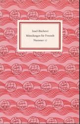 Insel-Bücherei. Mitteilungen für Freunde Nr. 17