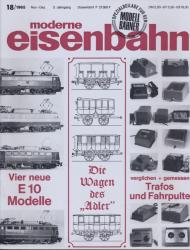 moderne eisenbahn. hier: Heft 18/1965 (2. Jahrgang)