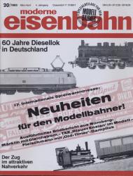 moderne eisenbahn. hier: Heft 20/1966 (2. Jahrgang): 60 Jahre Diesellok in Deutschland. Der Zug im attraktiven Nahverkehr