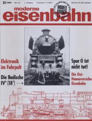 moderne eisenbahn. hier: Heft 21/1966 (2. Jahrgang): Elektronik im Fahrpult. Die Badische IV/h (18/3). Spur H0 ist nicht tot! Die Osthannoversche Eisenbahn