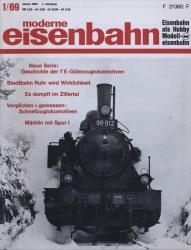 moderne eisenbahn. hier: Heft 1/1969 Januar (7. Jahrgang): Neue Serie: Geschichte der 1'E-Güterzuglokomotiven. Stadtbahn Ruhr wird Wirklichkeit. Es dampft im Zillertal. Märklin mit Spur I