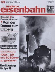 moderne eisenbahn. hier: Heft 5/5/1969 Mai/Juni (7. Jahrgang): Reisetips für Eisenbahnfreunde: Von der Donau zum Erzberg. Bauanleitung einer Wagendrehscheibe. Eine Eckanlage für Spur N.