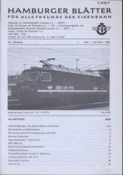 Hamburger Blätter für alle Freunde der Eisenbahn, 38. Jahrgang 1991: 8 Hefte (=kompl. Jahrgang)