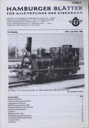 Hamburger Blätter für alle Freunde der Eisenbahn, 33. Jahrgang 1986: 8 Hefte (=kompl. Jahrgang)