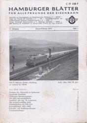 Hamburger Blätter für alle Freunde der Eisenbahn, 21. Jahrgang 1974: 8 Hefte (=kompl. Jahrgang)