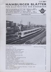 Hamburger Blätter für alle Freunde der Eisenbahn, 22. Jahrgang 1975: 7 Hefte (=kompl. Jahrgang)