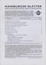 Hamburger Blätter für alle Freunde der Eisenbahn, 15. Jahrgang 1968: 10 Hefte (=kompl. Jahrgang)