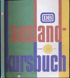 Ausland-Kursbuch Sommer 1977, gültig vom 22.05.1977 bis 24.09.1977