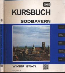 Kursbuch Südbayern Winter 1970/71, gültig vom 27.09.1970 bis 22.05.1971