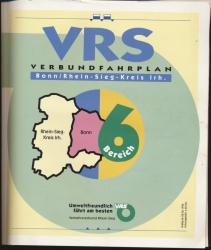 VRS Verbundfahrplan Bonn/Rhein-Sieg-Kreis Irh, Fahrplanbereich 6, gültig ab 02.06.1996