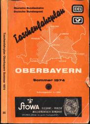 Taschenfahrplan Oberbayern Sommer 1974 (28. Mai bis 28. September 1974)