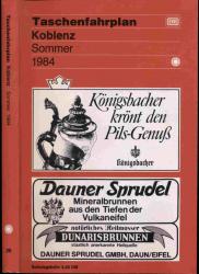 Taschenfahrplan Koblenz Sommer 1984 (3. Juni bis 9. September 1984)