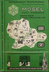 Taschenfahrplan Mosel Eifel Hunsrück Winter 1978/79 (1. Oktober 1978 bis 26. Mai 1979)