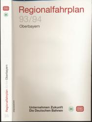 Regionalfahrplan Oberbayern 1993/94, gültig vom 23.05.1993 bis 28.05.1994