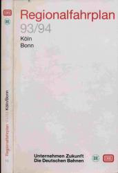 Regionalfahrplan Köln/Bonn 1993/94, gültig vom 23.05.1993 bis 28.05.1994