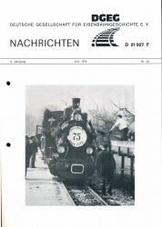 DGEG-Nachrichten Heft Nr. 25/1976 (Juni 1976)