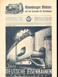 Hamburger Blätter für alle Freunde der Eisenbahn, 7. Jahrgang 1960, Heft 10