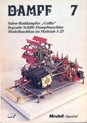 Dampf 7: Salon-Raddampfer "Gallia" liegende Schiffsdampfmaschine. Modellnachbau im Massstab 1:25