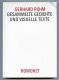 Gesammelte Gedichte und visuelle Texte