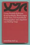 Kosmopolitische Wanderungen durch einen Teil Deutschlands, hrggb. von Hedwig Voegt