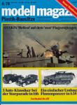 modell magazin. Plastik-Bausätze. Flugzeuge-Schiffe - Autos und Motorräder - Militärfahrzeuge - Panzer - Historische Figuren. hier: Heft 4/1979