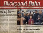 Blickpunkt Bahn. Zeitung der Deutschen Bundesbahn und der Deutschen Reichsbahn. hier: Ausgabe 3/1993