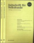 Zeitschrift für Volkskunde. Halbjahresschrift. Jahrgang 2015 in 2 Halbbänden (111. Jahrgang)