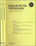 Zeitschrift für Volkskunde. Halbjahresschrift. Jahrgang 2016 in 2 Halbbänden (112. Jahrgang)