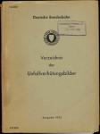 Verzeichnis der Unfallverhütungsbilder. Ausgabe 1955 ('132 200')