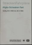 Streckenfahrpläne. hier: Allgäu-Schwaben-Takt, gültig 26.9.1993 - 28.5.1994