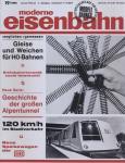 moderne eisenbahn. hier: Heft 19/1966 (2. Jahrgang): Gleiche und Weichen für H0-Bahnen. Geschichte der großen Alpentunnel. 120 km/h im Stadtverkehr. Neue Speisewagen der DB