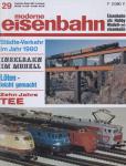 moderne eisenbahn. hier: Heft 29/1967 (3. Jahrgang):Städte-Verkehr im Jahr 1980. Inselbahn im Modell. Löten - leicht gemacht. Zehn Jahre TEE